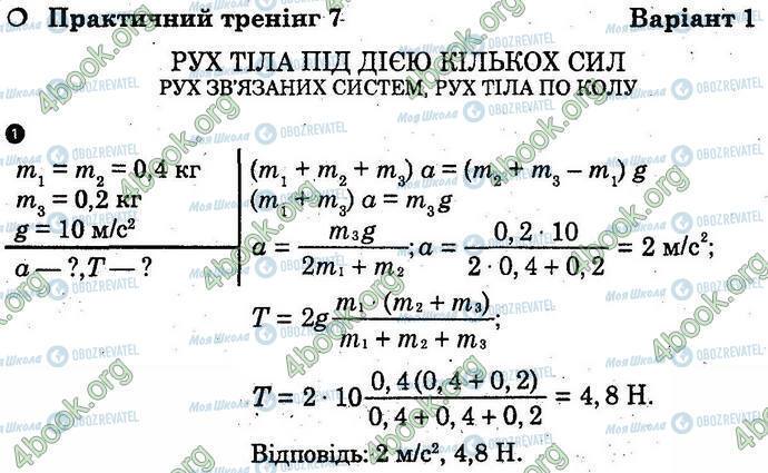 ГДЗ Физика 10 класс страница Вар1 Впр1